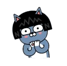 kakaofriends Emot NEO 네오_고양이 (5).gif